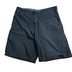 Element Mens Skateboard Chino Shorts Size 36 Black Blue Stripe